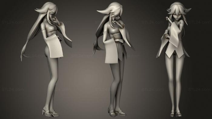 Figurines of girls (Jae, STKGL_1022) 3D models for cnc